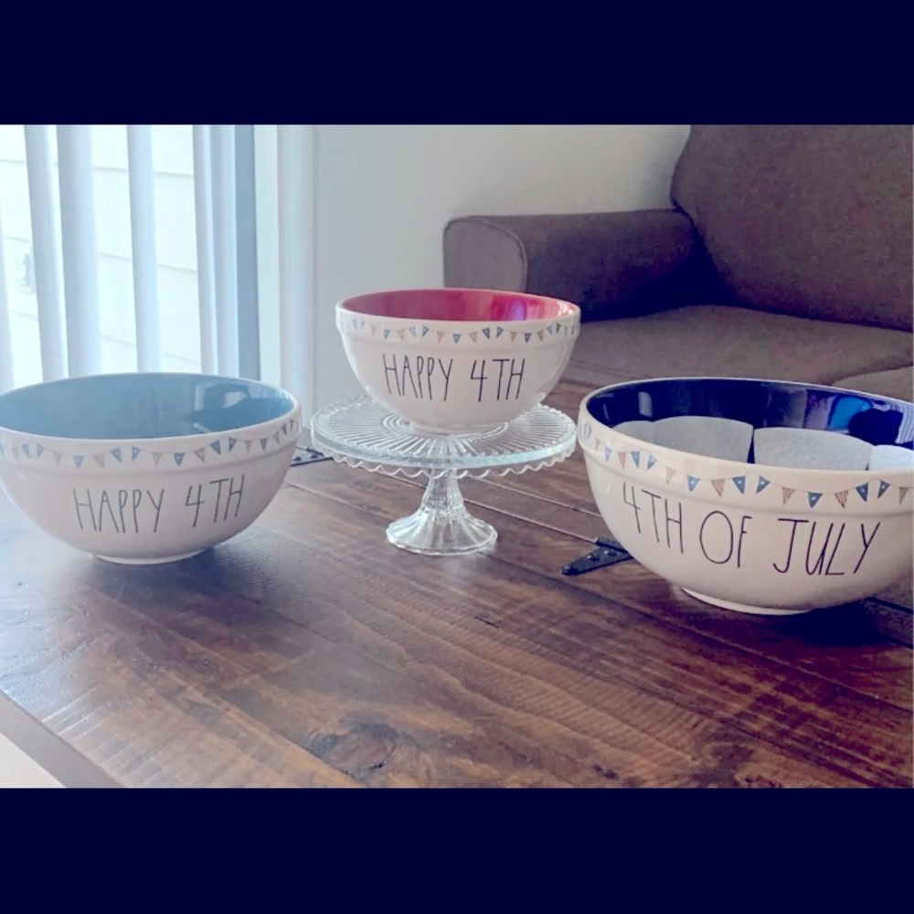NWT’s Rae Dunn 4th of July Bowls